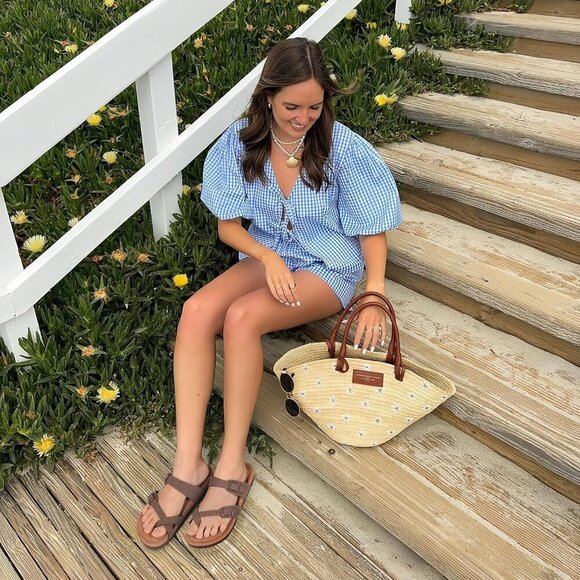 Women's Slide Sandals with Soft Cork Footbed, Comfort Arch Support Flat Sandals - Picture 6 of 6